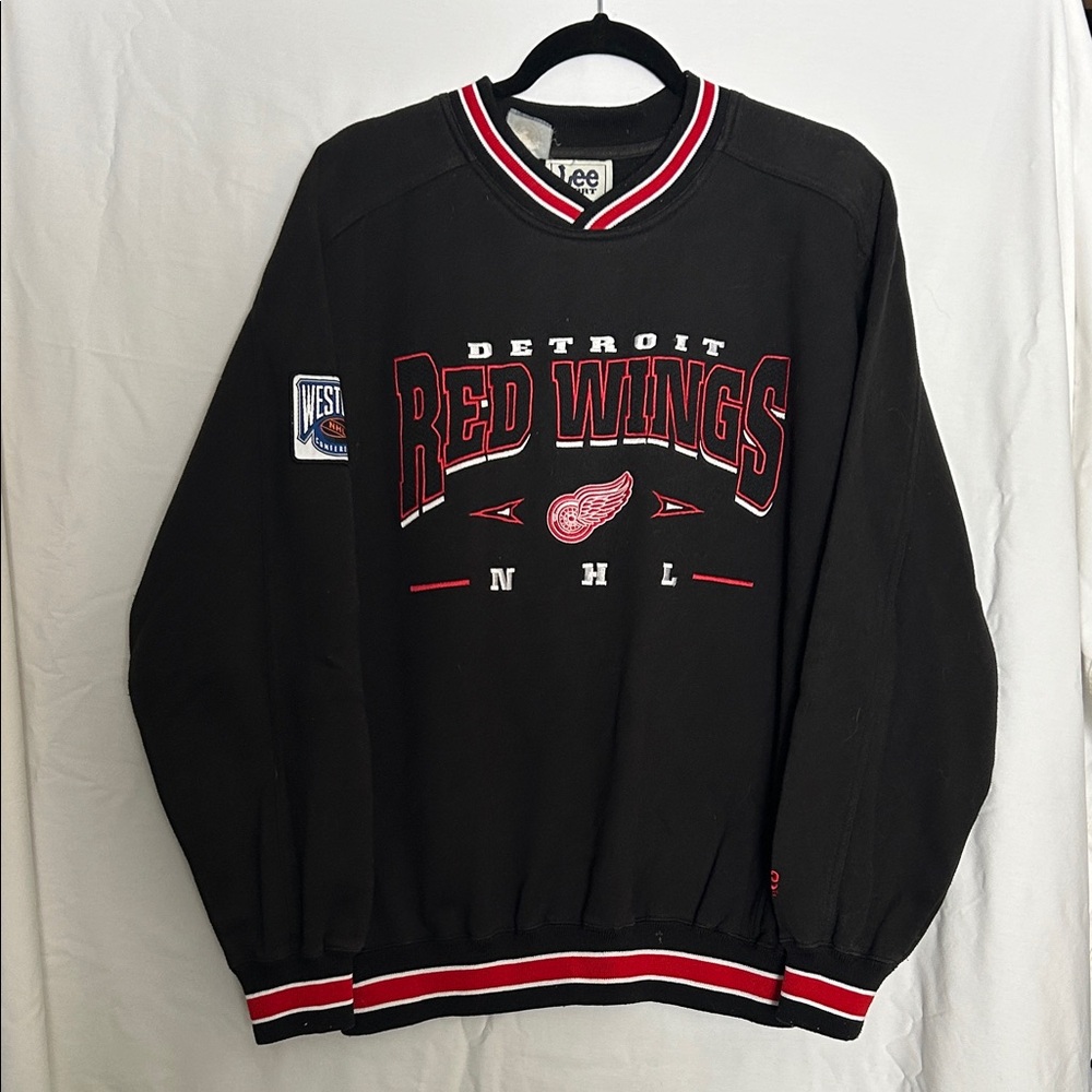 Vintage Lee Black Detroit Red Wings Sweatshirt